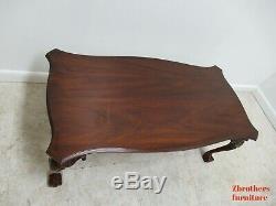 Henkel Harris Mahogany Chippendale Coffee serving Table Ball Claw