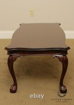 Henkel Harris Mahogany Chippendale Style Ball & Claw Dining Table