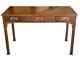 Henredon 3 Drawer Chippendale Mahogany Writing Desk Brass Handles