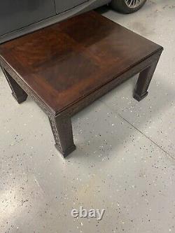 Henredon Chinese Chippendale Mahogany 26 by 31 Rectangular Coffee Table