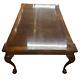 Henredon Chippendale Banded Mahogany & Burl Wood Dining Table 2 Leaves & Tags