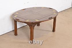 Henredon Chippendale Carved Mahogany Butler's Coffee Table