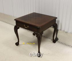 Henredon Chippendale Style Mahogany Ball & Claw Accent Table #1732