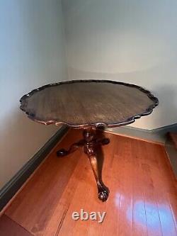 Henredon Historic Natchez Collection Mahogany Birdcage Tilt Top Table