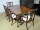 Henredon/ Maitland-smith Mahogany Dining Table, 2 Leaves & 6 Chippendale Chairs