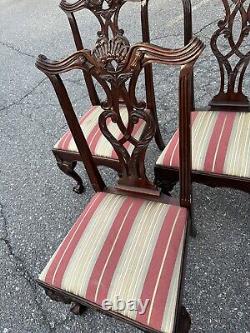 Henredon Rittenhouse Square Chippendale Dining Room Table & 7 Chairs Mahogany