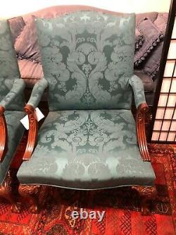 Hickory Chair Elegant Wingback Chairs with new upholstery