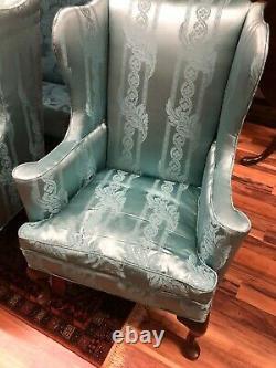 Hickory Chair Elegant Wingback Chairs with new upholstery
