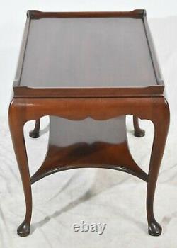 Hickory Chair Mahogany Chippendale Side Table Silver Table Occasional End Table