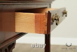 Hickory Chair Mahogany Chippendale Style One Drawer Console Table