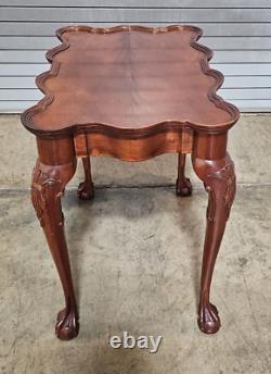 Hickory Chair Mount Vernon Collection Chippendale Mahogany Tea Table Washington