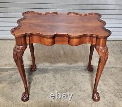 Hickory Chair Mount Vernon Collection Chippendale Mahogany Tea Table Washington