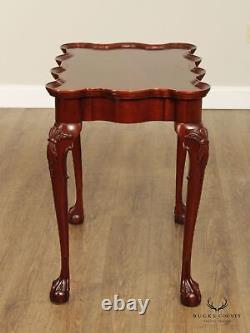 Hickory Mount Vernon Collection Chippendale Mahogany Tea Table