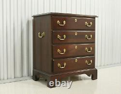 Hickory White Solid Mahogany Chippendale Style Bachelor Chest
