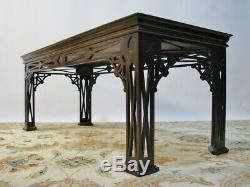 High-End Custom Chinese Inlaid Chippendale Style Mahogany Coffee Table