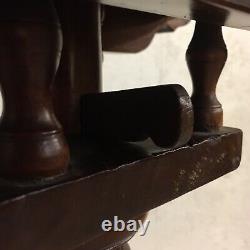 Imperial Mahogany Chippendale Style Carved Tea Table Pie Crust Ball & Claw