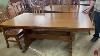 In Stock Craftsman Mission Dining Table Solid Quarter Sawn White Oak 42 72 4 Self Store Leaves