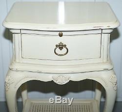 Ivory Collection Willis & Gambier Bedside Table Butlers Shelf Part Of A Suite