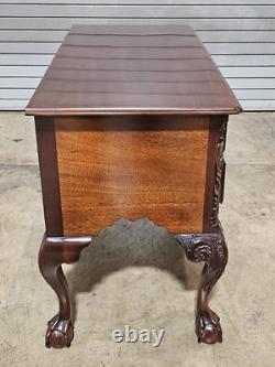 KINDEL Winterthur Collection Mahogany Lowboy Ball and Claw Feet Chippendale