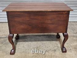 KINDEL Winterthur Collection Mahogany Lowboy Ball and Claw Feet Chippendale