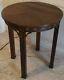 Kindel Chinese Chippendale Style Mahogany Round Occasional Table Accent Table
