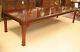 Kindel Furniture Chinese Chippendale Chinoiserie Mahogany Dining Table 4 Leaves