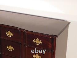 Kindel Furniture Chippendale 9 Drawer Mahogany Blockfront Long Chest Dresser