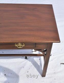 Kittinger Colonial Williamsburg Mahogany Chippendale Style Desk or Table WA 1004