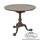 Kittinger Colonial Williamsburg Solid Mahogany Chippendale Ball & Claw Tilt Top