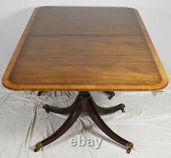 Kittinger Mahogany Double Base Dinning Table 100 year Anniversary Collection