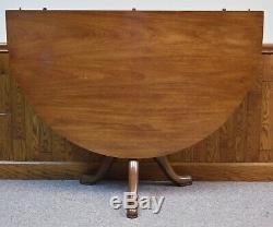 Kittinger Williamsburg Mahogany Five Pedestal Dining Table CW 65/66 4 Leaves