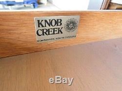 Knob Creek Chippendale Style Mahogany & Burl Walnut End Tables