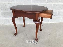 Knob Creek Solid Cherry Chippendale Style Single Drawer Side Table