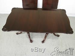 L24429EC HENKEL HARRIS Ball -N- Claw Carved Mahogany Dining Table