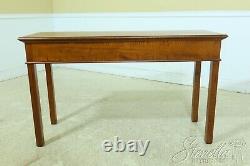 L53809EC ELDRED WHEELER 3 Drawer Tiger Maple Chippendale Console Table