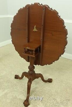 L54705EC Bench Made Chippendale Ball & Claw Mahogany Tilt Top Table