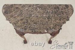 L58208EC HENKEL HARRIS Marble Top Claw Foot Mahogany Console Table