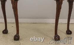 L58208EC HENKEL HARRIS Marble Top Claw Foot Mahogany Console Table