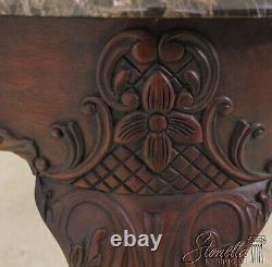 L58208EC HENKEL HARRIS Marble Top Claw Foot Mahogany Console Table