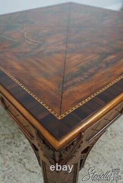 L58365EC MAITLAND SMITH Chinese Chippendale Paint Decorated Coffee Table