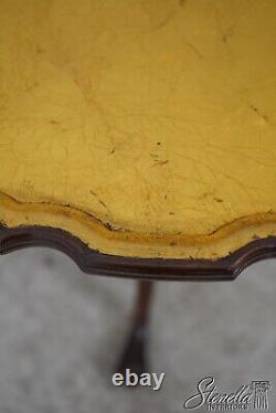 L59473EC KITTINGER OD-953 Gold Gilt Top Clawfoot Mahogany Table