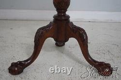 L61989EC Gorgeous Chippendale Ball & Claw Mahogany Tilt Top Table