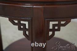 L62400EC DREXEL Round Chippendale Style Mahogany Lamp Table