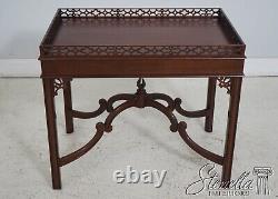 L62993EC CENTURY Sutton Collection Chippendale Mahogany Tea Table