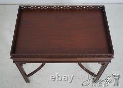 L62993EC CENTURY Sutton Collection Chippendale Mahogany Tea Table