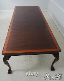 L63761EC STICKLEY Ball & Claw Mahogany Banded Dining Table