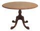Lf48334ec Round Chippendale Mahogany Clawfoot Center Dining Table