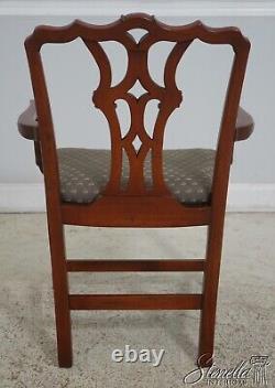 LF64389EC Set of 8 Vintage Chippendale Mahogany Dining Room Chairs