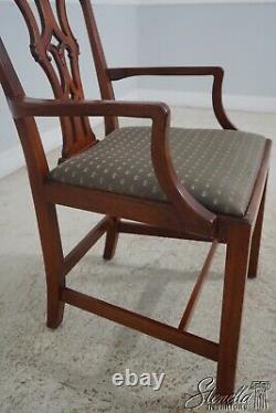 LF64389EC Set of 8 Vintage Chippendale Mahogany Dining Room Chairs