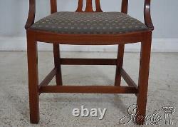 LF64389EC Set of 8 Vintage Chippendale Mahogany Dining Room Chairs